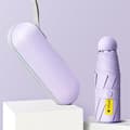 Mini Ultralight 5 Fällbart Paraply UV-skydd Solficka (Lila)