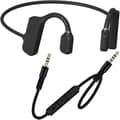 Bone Conduction Headphones 35mm Wired Headphones with Microphone Suitable for Mobile Phones, Computers and Tablets