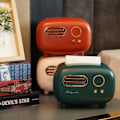 Miniatyrbillede 3 af 5: Servietboks, Retro Radio Servietboks, Kunst Servietboks, Grøn