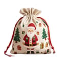 Christmas gift bag, 48 x 65 cm, Christmas gift bag, fabric bag, drawstring bag, Christmas decorations 1 pc