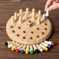 Pikkukuva 2 / 7: Värikäs puinen muistipeli tikuilla, Memory Chess -pulmapeli Memory Chess Puzzle Game
