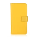 Miniatyrbilde 2 av 3: iPhone XR - Ekte Lær Lommebokdeksel - Gul Yellow Gul