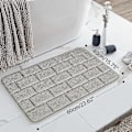 Miniatyrbild 5 av 5: Badrumsmatta Superabsorberande Vatten Halkfri Memory Foam Badrumsmattor För Badrum Maskintvättbar Snabbtorkande 40 X 60 Cm Ljusgrå