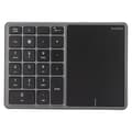 Miniatyrbild 2 av 7: Wireless Numeric Keypad with Touchpad Design 22 Keys 2.4G Dual Mode Connection Type C Interface Laptop Keyboard Gray