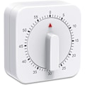 Miniatyrbild 1 av 8: Kökstimer, 60 Minuter/1 Timmes Nedräkningslarm Påminnelse Äggtimer Vit Fyrkant Uppdragbar Mekanisk Timer för Bakning Kokning Äggkokare Lärare