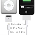 Pikkukuva 5 / 5: Lightning - 30-nastainen adapteri, uros - 8-nastainen naarasliitinmuunnin iPhonelle