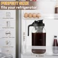 Miniatyrbild 2 av 5: 64oz Cold Brew Coffee Maker, 2 Quart Thick Mouth with Extra Tight Stainless Steel Filter (Black)