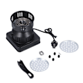 Miniatyrbilde 1 av 5: Elektrisk Hookah Kullbrenner Multifunksjonell Bærbar Kaffetrakter Tevarmer Komfyr med Bryterknapp Svart EU Plugg 220V