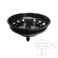 Miniatyrbild 2 av 4: Black Stainless Steel Sink Strainer 3-Piece Set - Efficient Kitchen Drain Filter 179