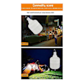 Pikkukuva 3 / 5: 430W Camping-lamppu, 5 valaistustilaa, ripustettava telttalamppu, hätävalo, LED, USB ladattava Ni