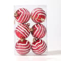 Juletrekuler Zebra 6 cm Sett med 6 Rød Röd