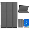 Miniatyrbillede 1 af 6: Lenovo Tab M10 FHD Plus Holdbart Tri-Fold Læder Cover - Grå Sølvgrå