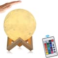 3D LED Månelampe - Natlampe - Måneskin - 15 cm