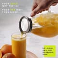 Miniatyrbillede 2 af 5: 2500 ml glaskande med låg - Isdrikkedispenser med håndtag-FX-