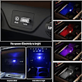 Miniatyrbillede 3 af 5: Bil USB LED Indvendige Atmosfærelys, 7stk Plug-in 5v Universa