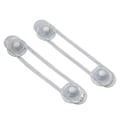 Miniatyrbillede 2 af 5: 6 stk. lang sektion 16,5 cm transparent anti-åbningsbælte så