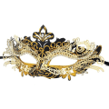 Miniatyrbilde 1 av 5: Venetiansk maske (svart gull), for maskeradeball og kostyme, for kvinner