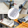 Miniatyrbilde 3 av 4: T-spor Miter Spor for Bordsirkel, Fres og Trebearbeidingsverktøy Sølv 500mm 30 x 12.8mm