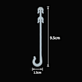 Miniatyrbillede 4 af 5: 100 stk. 9,5 cm tomatclips til tomatplanter J-formet til T
