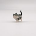 Miniatyrbillede 5 af 5: 9 stk. søde kattefigurer siamesiske killing miniature landskab