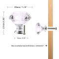 Miniatyrbilde 4 av 5: 10 stk krystall skuffeknapper kommode møbelknapper sink legering