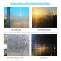 Miniatyrbild 5 av 5: 3D fönsterfilm (transparent - mosaik, 45cm*1m) Regnbågeffekt dekorativ sekretessfilm glas anti - UV elektrostatisk mörkläggningsfilm