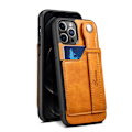 Miniatyrbillede 2 af 4: Kompatibelt iPhone 14 Pro Max Cover, PU Læder Wallet Case (Khaki)