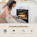 Miniatyrbillede 4 af 5: Non-stick baguetteform til ovn - perforeret brødform til bagning af 3 baguettes - nem at bruge og rengøre