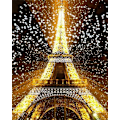 Miniatyrbild 1 av 5: 30 x 40 cm, Eiffeltornet Diamantmålning Diamantbroderi Smärta