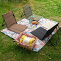 Miniatyrbilde 3 av 4: Strandstol Sammenleggbar Stol Campingstol Fiskestol Brun