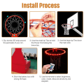 Miniatyrbilde 4 av 5: Basketball Light Up Hoop Net, Endre Farger Med Fjernkontroll, Heavy Du