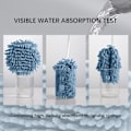 Miniatyrbillede 4 af 5: 3 stk. Mikrofiber håndklæde, Mikrofiber Chenille, Køkken Absorberende håndklæder Plys Vaskeklud Hængende håndklæde Svampe Hurtigtørrende håndklæde
