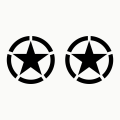 Pikkukuva 1 / 5: Heijastava pentagrammi polttoainesäiliön auton tarra, tähti auton tarra, 4x