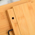 Miniatyrbillede 3 af 5: Bambus Bogstativ, Stor Bogstøtte med 6 Justerbar Højde, F