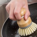 Miniatyrbilde 3 av 5: 2-pakke bambuspalmebørste, skrubbørste for oppvask, gryter, panner, kjøkken