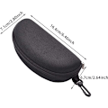 Miniatyrbillede 2 af 5: Sort, Universal Brilleetui Anti-Scratch Semi-Stive Solbriller