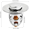 Miniatyrbillede 2 af 5: Universal badekar afløb, pop-up vask afløb universal rustfrit stål afløb prop til 34-40mm afløbshuller