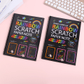 Miniatyrbillede 1 af 6: 10 stk. Store Scratch-bøger Børns DIY Farverige Scratch Pai