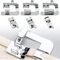 Miniatyrbild 1 av 5: 6 symaskinspressarsats, 3 smala rullade fållsymaskinspressarfötter (3/4/6 mm), 3 rullade fållpressarfötter symaskinspressarfötter fållfotset (4/8, 6/8, 8/8 tum) för hushåll