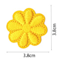 Miniatyrbild 2 av 3: Broderad patch, patch-16 stycken (gul/rosa) C