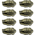 Miniatyrbillede 1 af 5: Sæt med 8 - Bronze Toggle Clasp Latches Vintage Retro Latch Toggle