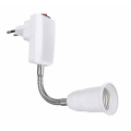 Miniatyrbillede 1 af 5: E27-fatning med afbryder til køkkenvæglampe, AC 220V, E27-lampe