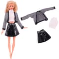 Dockkläder accessoarer plysch väst kappa+kjol set L362