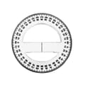 10CM Trigonometrisk gradskiva 3 st Rund gradskiva -