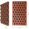 Miniatyrbillede 2 af 5: Kaffe Bønne Chokoladeform 55 Huller 3D Silikone Non-Stick Chokolade