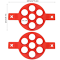 Miniatyrbillede 2 af 5: Pandekageform, Silikone Pandekageform, Silikone Pandekageform, 2 stk.