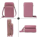 Miniatyrbillede 3 af 5: Kvinder Lille Crossbody Taske Mobiltelefon Tegnebog Pung med Touch S