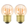 Miniatyrbild 1 av 4: Två E26 3W2200K gula led-lampor glödtrådslampor Retro industr