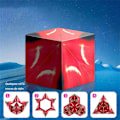 Miniatyrbillede 1 af 5: One Piece Tredimensionelt Magnetisk Rubiks Kubus (Flammerød), A