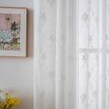 Miniatyrbilde 4 av 5: Hvit (132*114) skillevegggardin Voile - Ekstra lang Voile Gardin